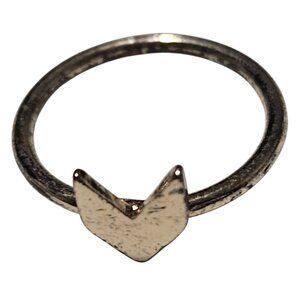 Geometric Arrowhead Ring Size 5.5 Gold Tone Minimalist Fashion Jewelry Women